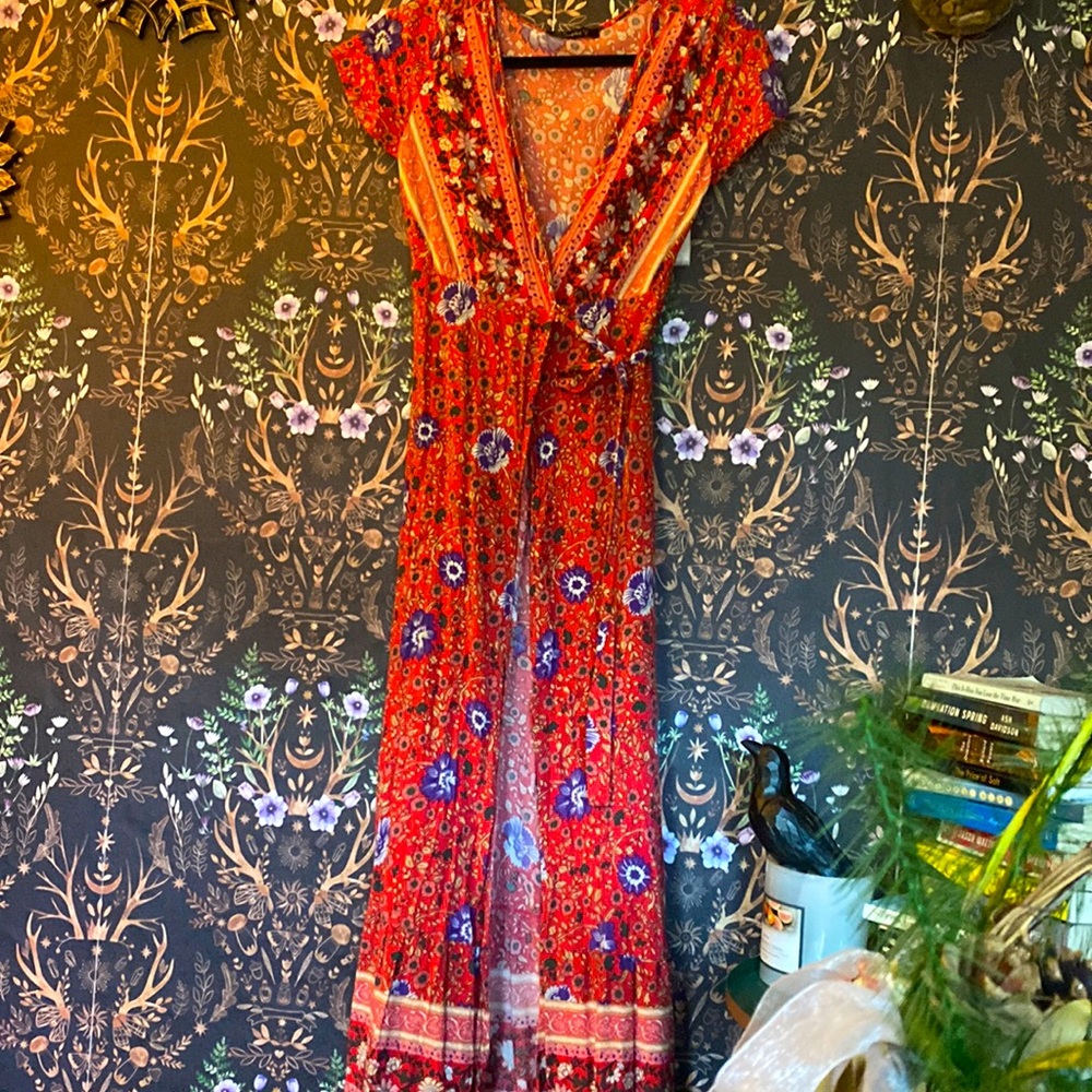 Floral Boho wrap dress